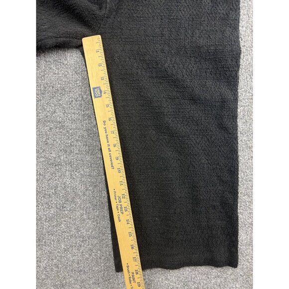 Madewell Jumpsuit Womens Small Black Textured Wide Leg Cropped Romper - Picture 6 of 9